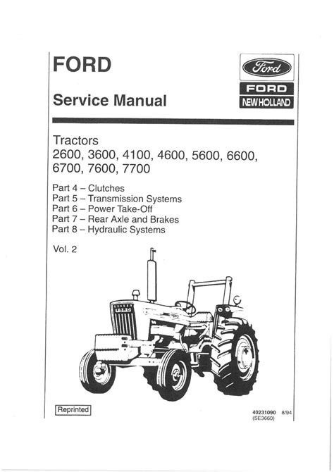Ford 2600 3600 4100 4600 5600 6600 6700 7600 7700 tractor service manual. - 1998 cavalier all models service and repair manual.