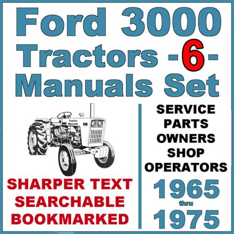 Ford 3000 3 cylinder tractor service parts catalog owners 6 manuals 1965 75. - Meriam statics solution manual free download.