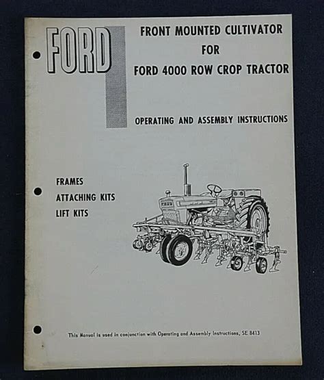 Ford 4000 row crop tractor manual. - Loring and rounds a trustees handbook 2014 edition.