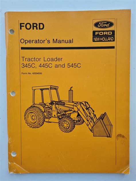 Ford 445c tractor loader operators manual. - Lime in building a practical guide.