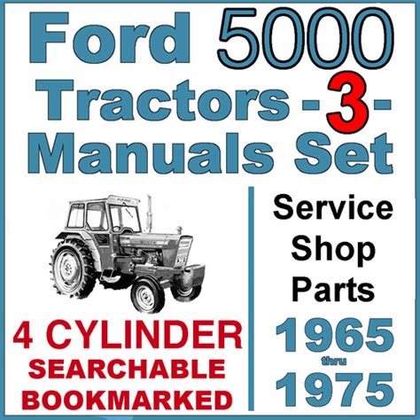 Ford 5000 4 cylinder tractor service shop parts 3 manuals 1965 75. - O mundo rural como um espaço de vida.