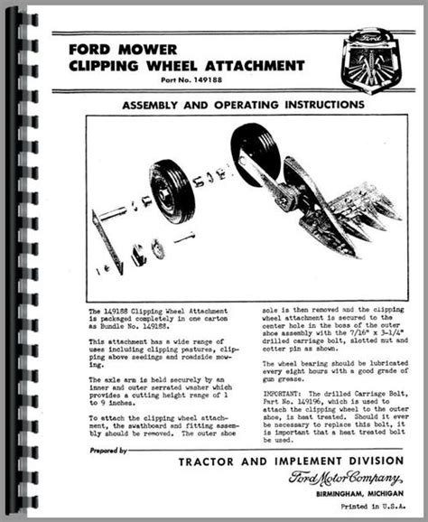 Ford 501 sickle bar mower manual. - Guide to the analysis of propaganda and persuasion.