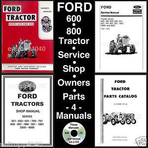 Ford 600 800 tractor service parts catalog owners manual 4 manuals 1953 64 download. - The yusa guide to balance mind body spirit.