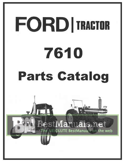 Ford 7610 4 cylinder ag tractor illustrated parts list manual. - Congresso internazionale venezia, l'archeologia e l'europa.