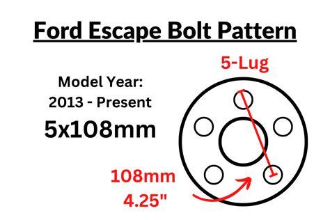 Ford Escape 2013 Bolt Pattern
