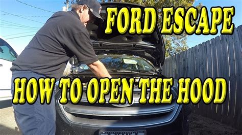 Ford Escape How to open the Hood - YouTube