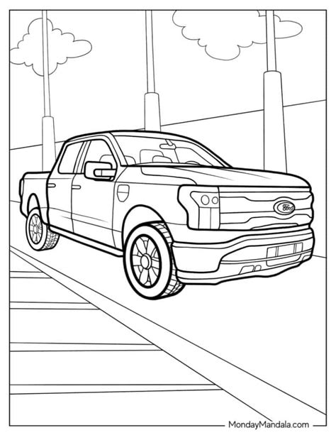 Ford Lightning Coloring Page