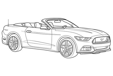 Ford Mustang coloring pages. Free Printable Ford …