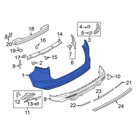 Ford OE FT4Z17810GPTM - Rear Upper Bumper Cover