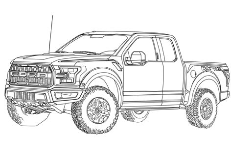 Ford Raptor Coloring Pages