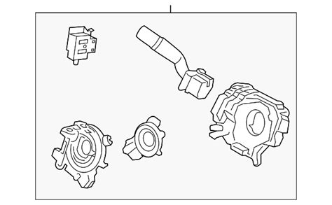 Ford Tempo Steering Column Switch Housing - HC3Z3F791HC