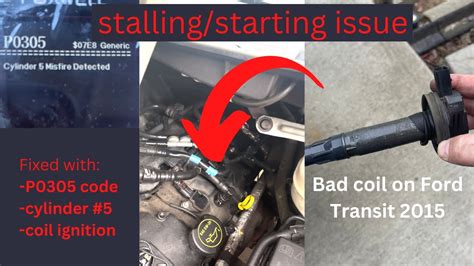 Ford code p0305. DTC P0171 "System Too Lean Bank 1". DTC P0174 "System Too Lean Bank 2". DTC P0301 "Cylinder 1 Misfire Detected". DTC P0305 "Cylinder 5 Misfire Detected". DTC P0316 "Engine Misfire Detected on Startup (First 1000 Revolutions)" The "system lean" codes are pretty much telling you that there is way too much oxygen in the exhaust. There is too much ... 