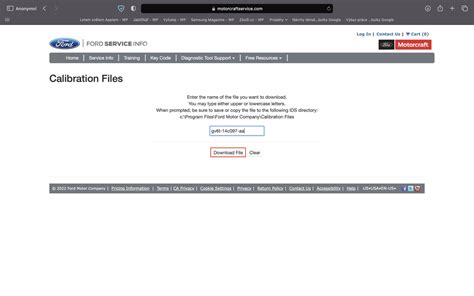 Ford configuration files.  Classically ForScan will offer to download this SBL i...