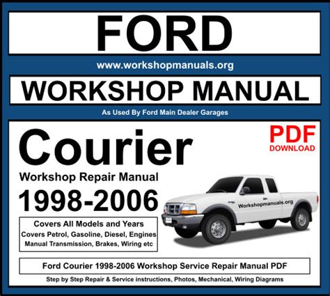 Ford courier v6 1995 repair manual. - 2002 jeep grand cherokee wg, il manuale di riparazione del servizio di fabbrica include il diesel.