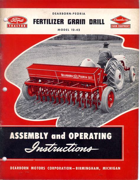 Ford dearborn 12 42 grain drill rare operators manual. - Kymco hipster 125 reparaturanleitung download herunterladen.