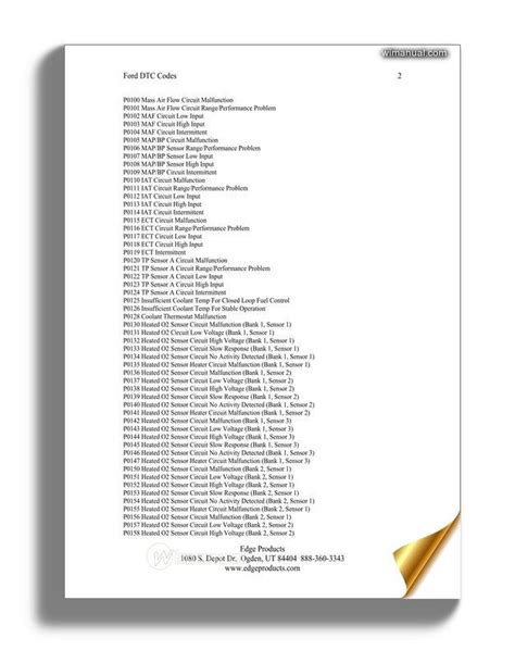 Ford diagnostic codes list obd2.  This allows Ford Motor Company Group Diagnosti...