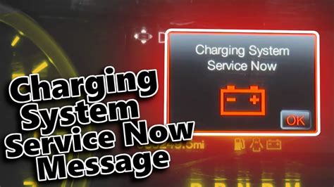 The “Charging System: Service Now” warning in a Ford is an