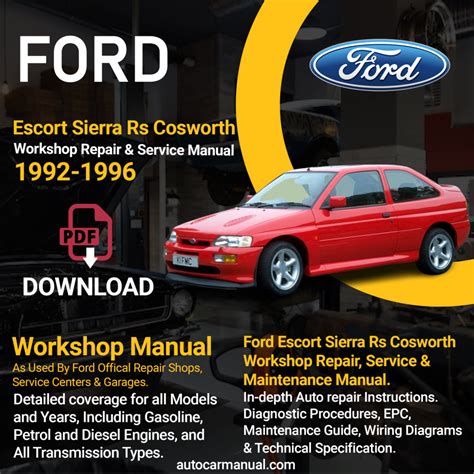 Ford escort and sierra rs cosworth workshop service manual. - Tragedia mucen, ó, el triunfo del patriotismo.
