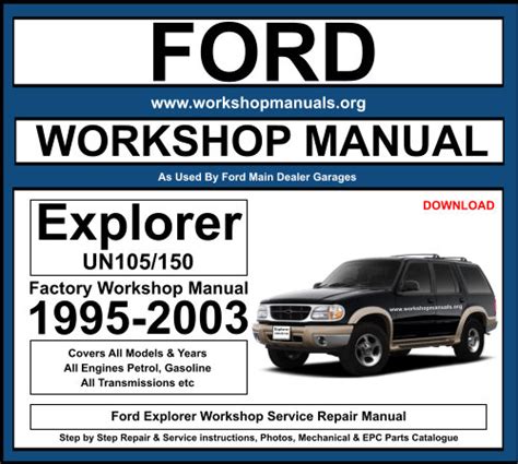 Ford explorer 2003 workshop repair service manual. - Jcb micro micro plus micro 8008 micro 8010 manuale di riparazione per escavatore.