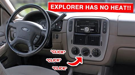 Ford explorer heater clicking noise.  Problem is these are very difficult to get to.  (Page 1...
