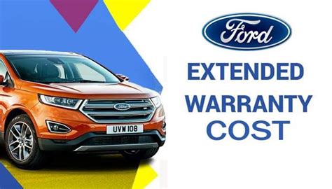Ford extended warranty cost. The cost of the extended warranty plan increases parallel to the annual mileage that a vehicle is driven. The highest tier and most costly coverage for drivers is when the odometer records more ... 