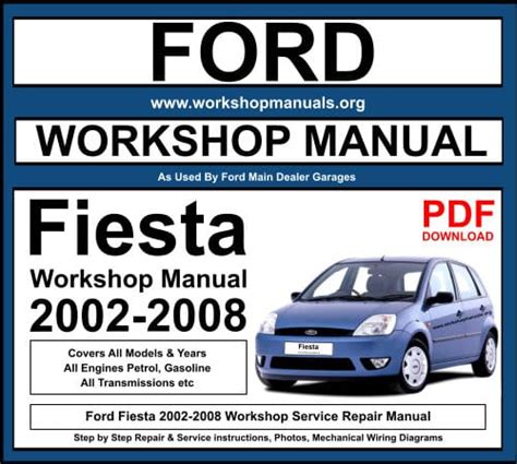 Ford fiesta courier van workshop manual. - Service manual renault master 2 8.