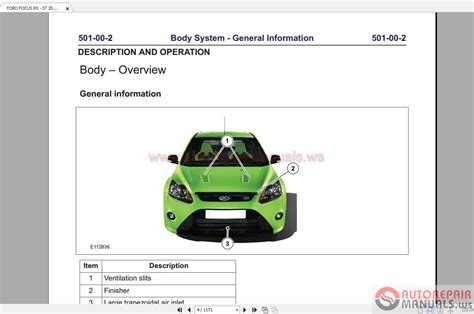 Ford focus rs and st body repair manual download. - Practical binocular vision assessment a practical guide 1e.