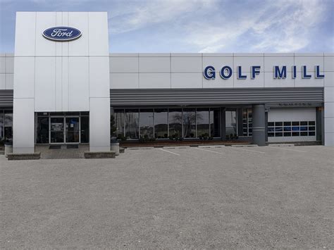 Ford golf mill. At Golf Mill Ford, an oil change is so much more than just an oil change. When you come in for The Works ® you receive a complete vehicle checkup that includes a synthetic blend oil change, tire rotation and pressure check, brake inspection, Multi-Point Inspection, fluid top-off, battery test, and filter, belts and hoses check — all for a very competitive price. 