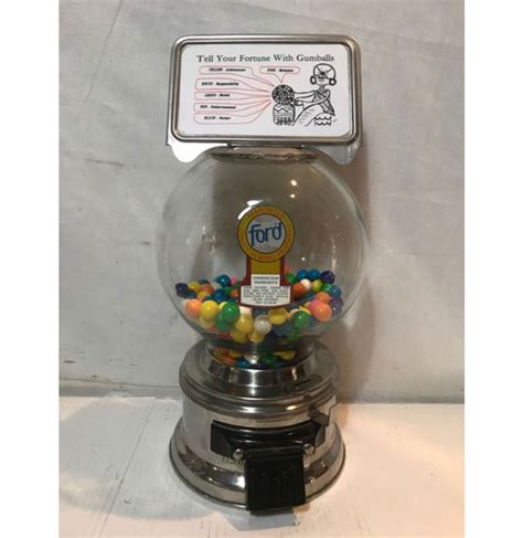 Ford gumball machine parts. Antique Ford Gumball Machine. Item# MA1198. $129.99. $200.00. Add a Bag of Gumballs: Coin Mechanism: Availability: Usually ships the next business day. This item is currently out of stock! This is an original antique gumball machine manufactured by the Ford Gum & Machine Co. sometime in the 1960's. 