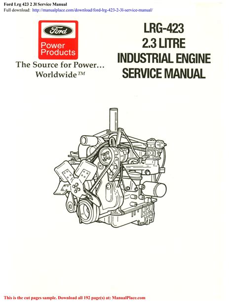Ford lrg 2 3 service manual. - Expériences en chimie physique 7ème édition.