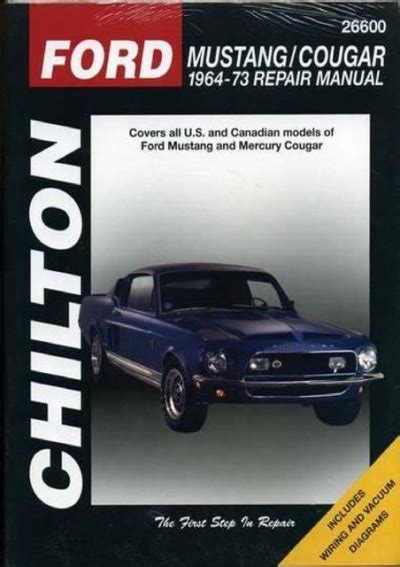 Ford mustang e cougar 1964 73 chilton total car care. - Hyster r30xms2 d174 electric forklift service repair manual parts manual download.