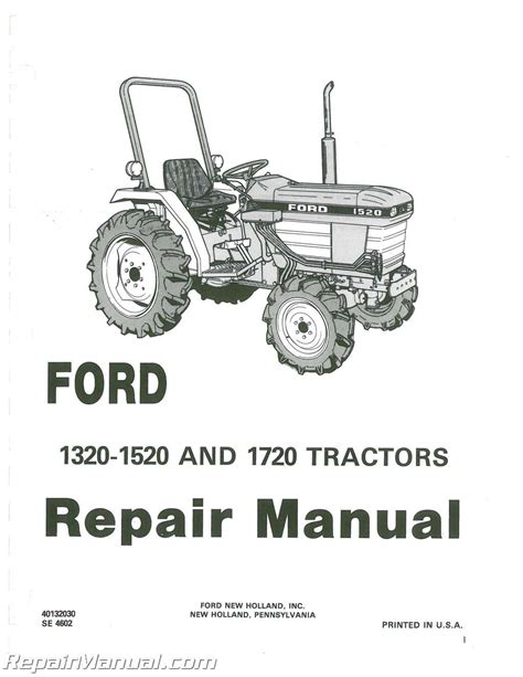Ford new holland 1320 tractor service repair shop manual workshop. - Chris craft model k engine manual.