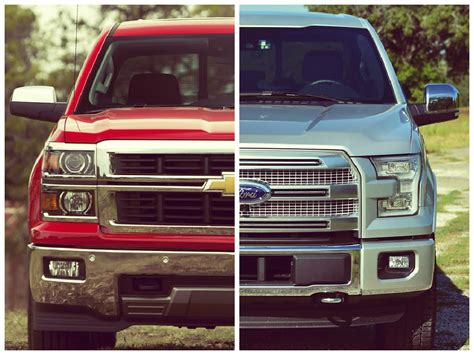 Ford or chevy. T he 2019 F-150 is able to tow up to 13,200 pounds, while the 2019 Chevy Silverado only tows up to 12,500. Additionally, the F-150 and other Ford vehicles get superior fuel economy and engine power. The Ford F-150 has a turbocharged V6 engine that delivers better fuel economy while retaining the power of a V8 engine. 