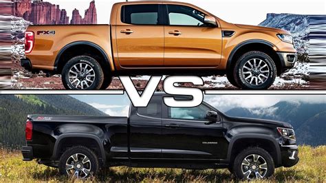 Ford ranger vs chevy colorado. SEE ALSO: 2019 Chevrolet Silverado 1500 vs. Ford F-150 Comparison – VIDEO As for output, the Colorado offers more horsepower, 308 to the Ranger’s 270. But the tables turn when it comes to torque. 