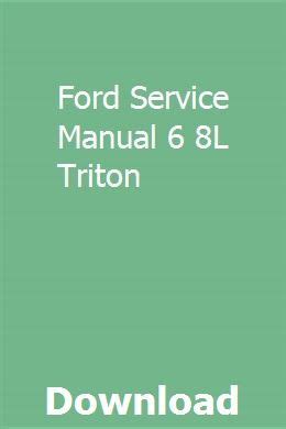 Ford service manual 6 8l triton. - Aquarium keeping rescue the essential saltwater handbook log.