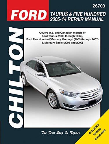 Ford taurus and five hundred 2005 14 repair manual covers u s and canadian models of ford taurus 2008 through. - Fresno county job written exam study guide.