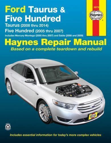 Ford taurus five hundred 2005 14 repair manual by editors of haynes manuals. - Study guide the mole answer key.