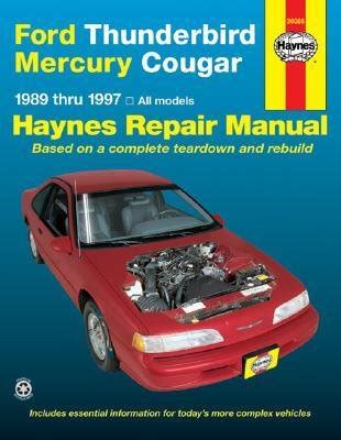 Ford thunderbird mercury cougar automotive repair manual models covered all. - Arr^et de la cour de parlement.