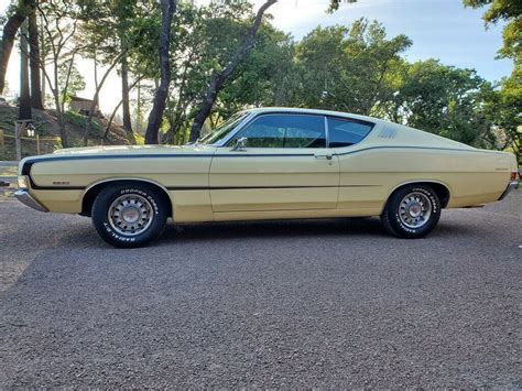 more ads by this user. 1970 Ford Torino SPORTSROOF. PC Classic Cars - Call 903-820-1019 - $44,500. Key Details: • Mileage: Odometer reads 97,410 miles (Believed to be original miles, but cannot 100% verify) • VIN: 0A34M224777. • Engine: Numbers Matching 351-4V Cleveland V8. • Transmission: Original FMX 3 speed automatic.. 