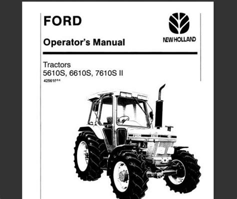 Ford tractor 7610 series repair manual. - Schets van een onderzoeksmodel van de arbeidsmarkt..