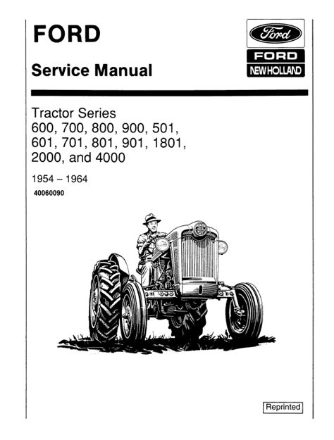 Ford tractor 900 901 1801 repair manual. - Die innere mission der deutschen evangelischen kirche.