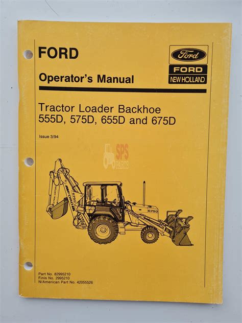 Ford tractor loader backhoe 555d 575d 655d and 675d operators manual. - Referendum o niektórych kierunkach wykorzystania majątku państwowego.