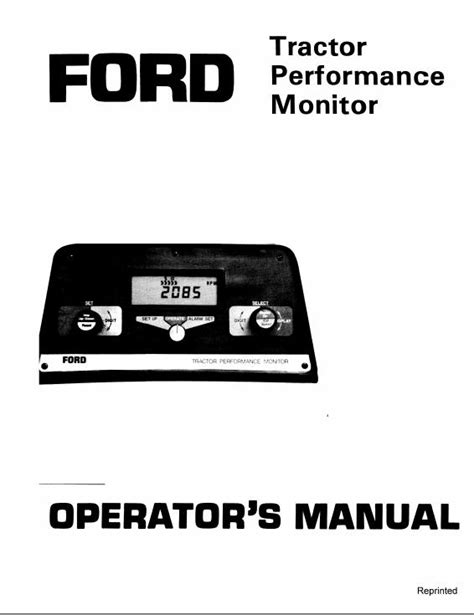 Ford tractor performance monitor service manual. - Citizen skyhawk jy0000 53e instruction manual.
