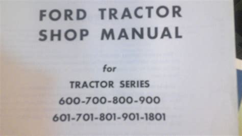 Ford tractor shop manual for series 600 700 800 900 601 701 801 901 1801. - Étude sur la vénalité des charges et fonctions publiques et sur celles des ....