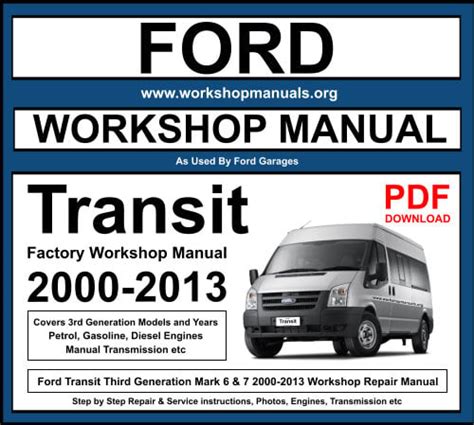 Ford transit workshop manual 2000 2 5. - Nv3500 manual de reparación de la transmisión.
