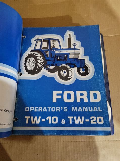 Ford tw10 tw20 tw30 tractor shop service repair manual. - Grundlagen und methoden der chemischen emissionsspektralanalyse.