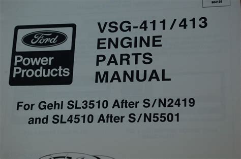 Ford vsg 413 engine parts manual. - Mercruiser mcm 454 mag efi manual.