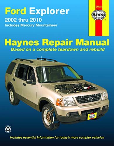 Read Ford Explorer 2002 Thru 2010 Includes Mercury Mountineer By Max Haynes