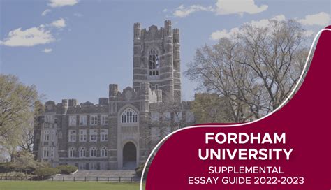 Fordham Supplemental Essays 2022 2023