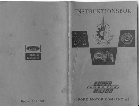 Fordson super major manuale di idraulica. - General electric triton xl dishwasher manual.